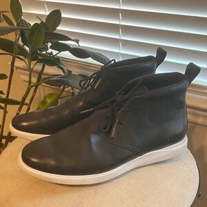 Cole Haan Black Chukka Boots with White Sole